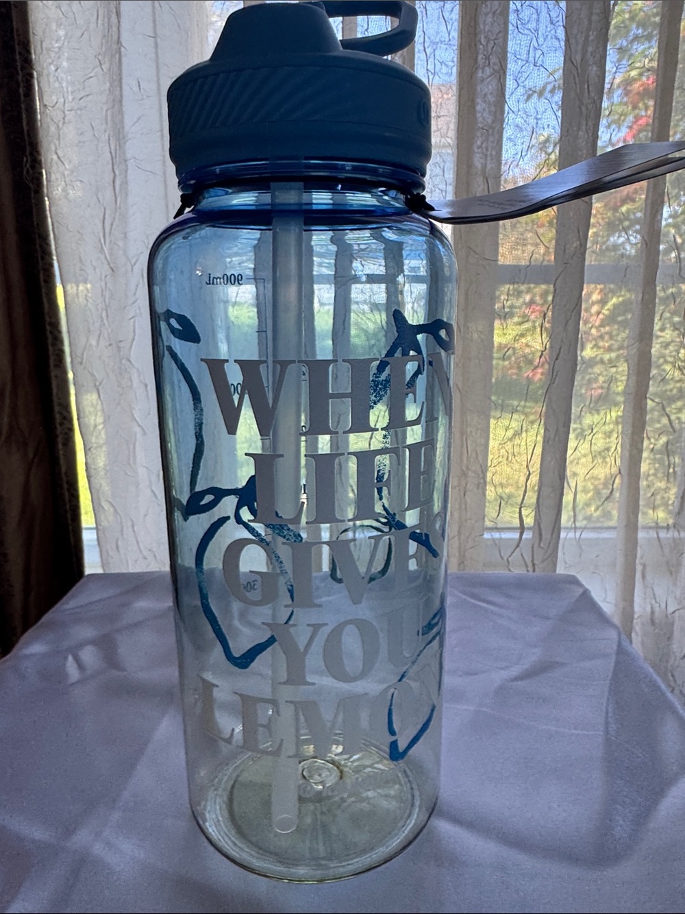 Lululemon Back to Life Clear Bottle 32oz – Straw Lid – NWT